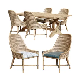 Keeling woven side chair